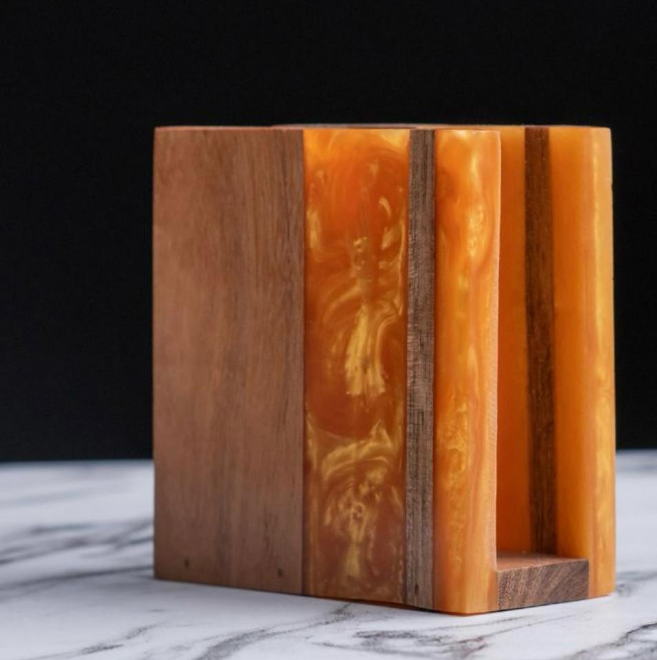 Wooden Resin Tissue Box
